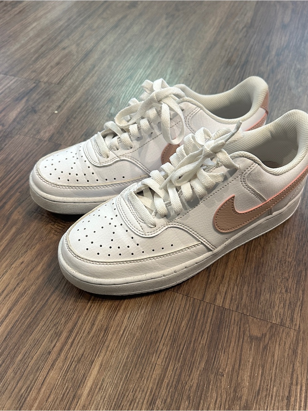 Nike Court Vision Low Next Nature White/Pink Oxford Women’s Size 8.5